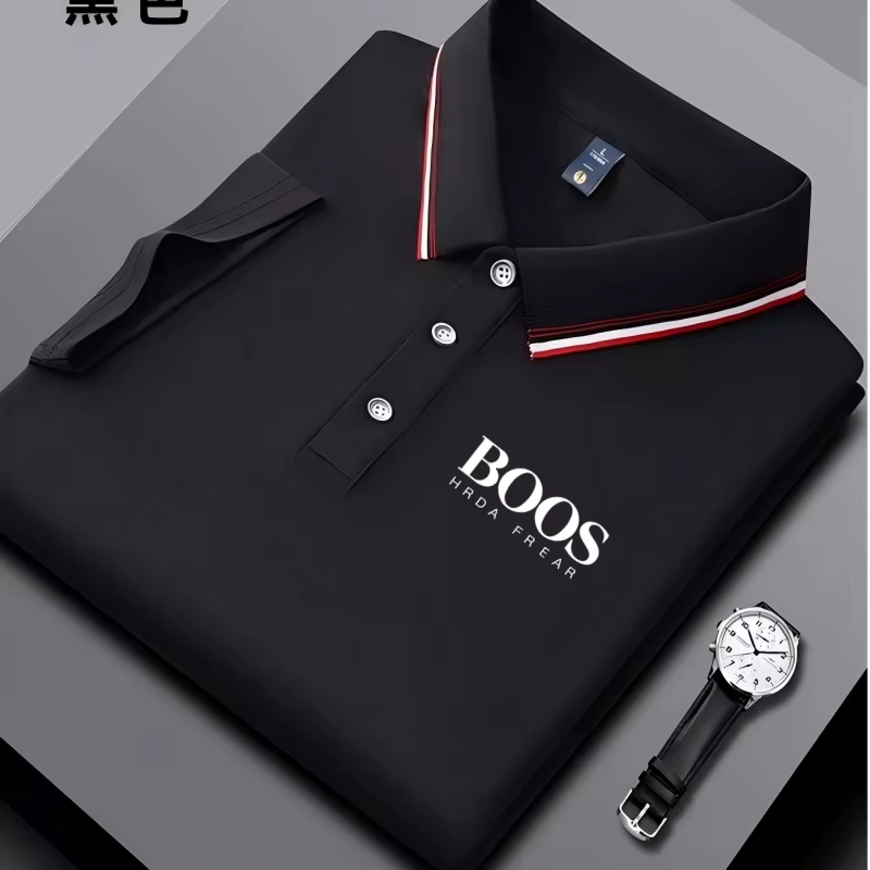 Nouveau polo brodé pour homme, décontracté et élégant, à manches courtes, respirant, confortable et