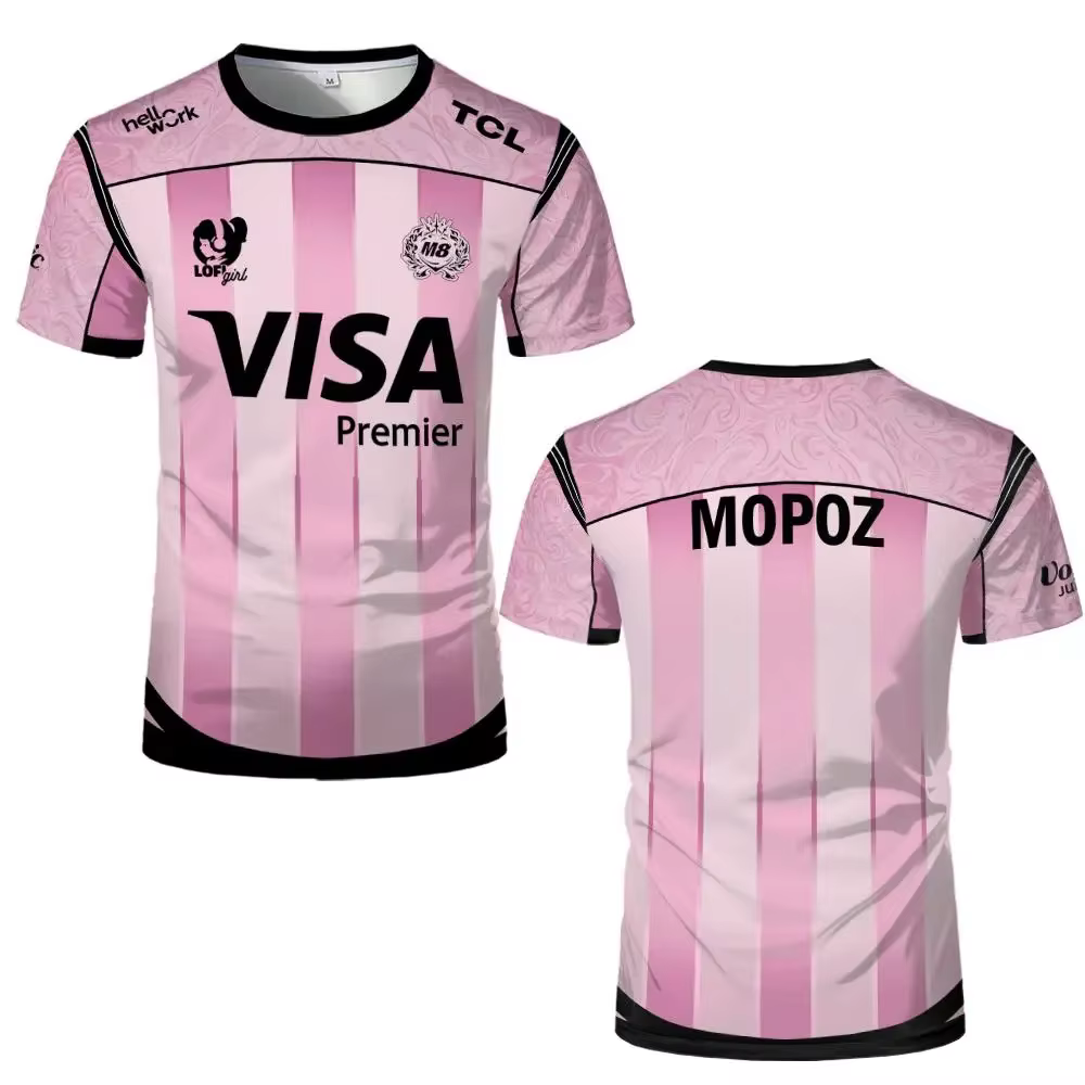 Nouveau maillot d'e-sport Gentle Mates M8 Team pour hommes, uniforme respirant et à séchage rapide,