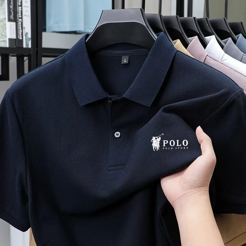 Polo d'été haut de gamme pour hommes, séchage rapide, respirant, décontracté, mode business, sport,