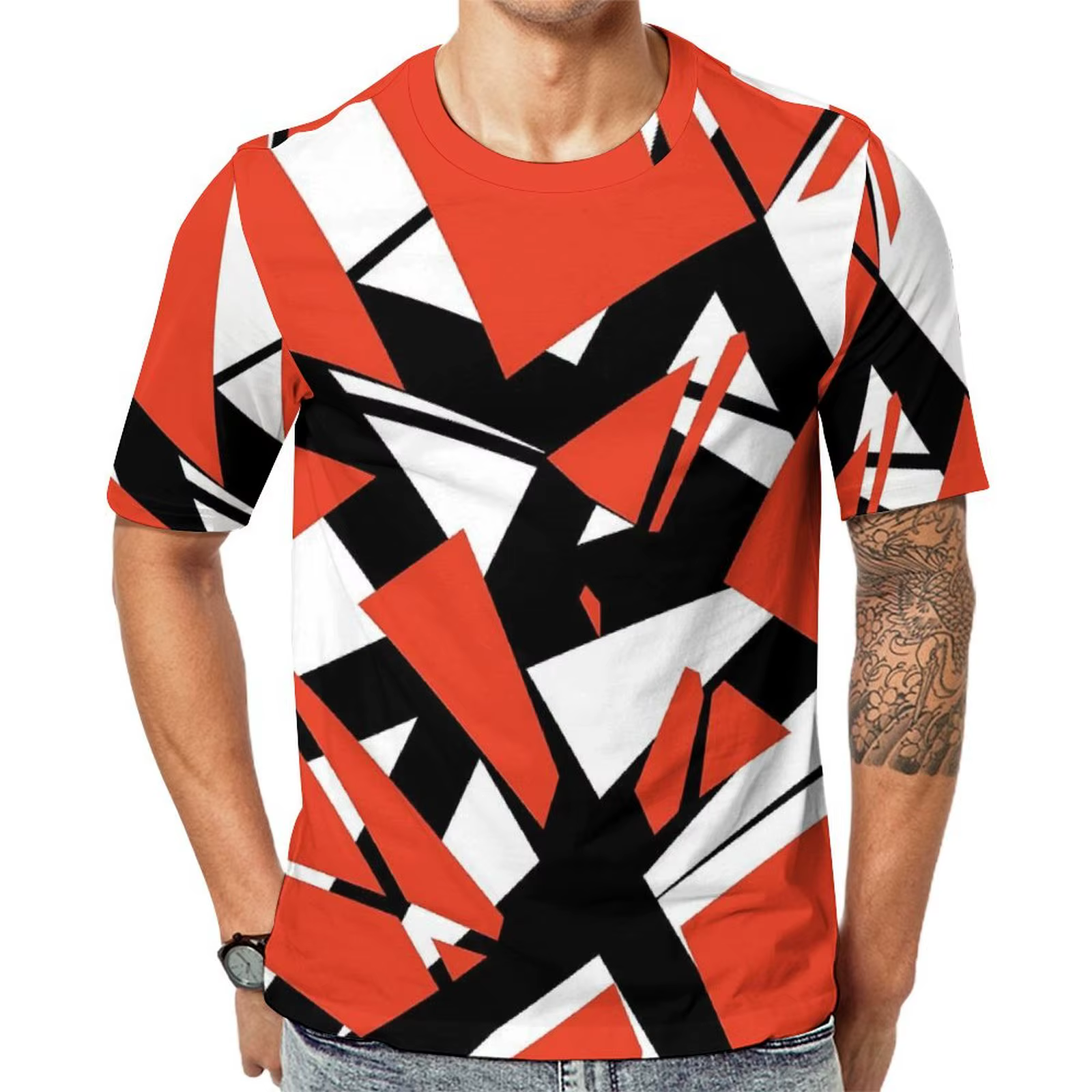 T-Shirt à Manches Courtes pour Homme, Imprimé Van Halen, Tendance, Style de Rue, Original, Grande Ta