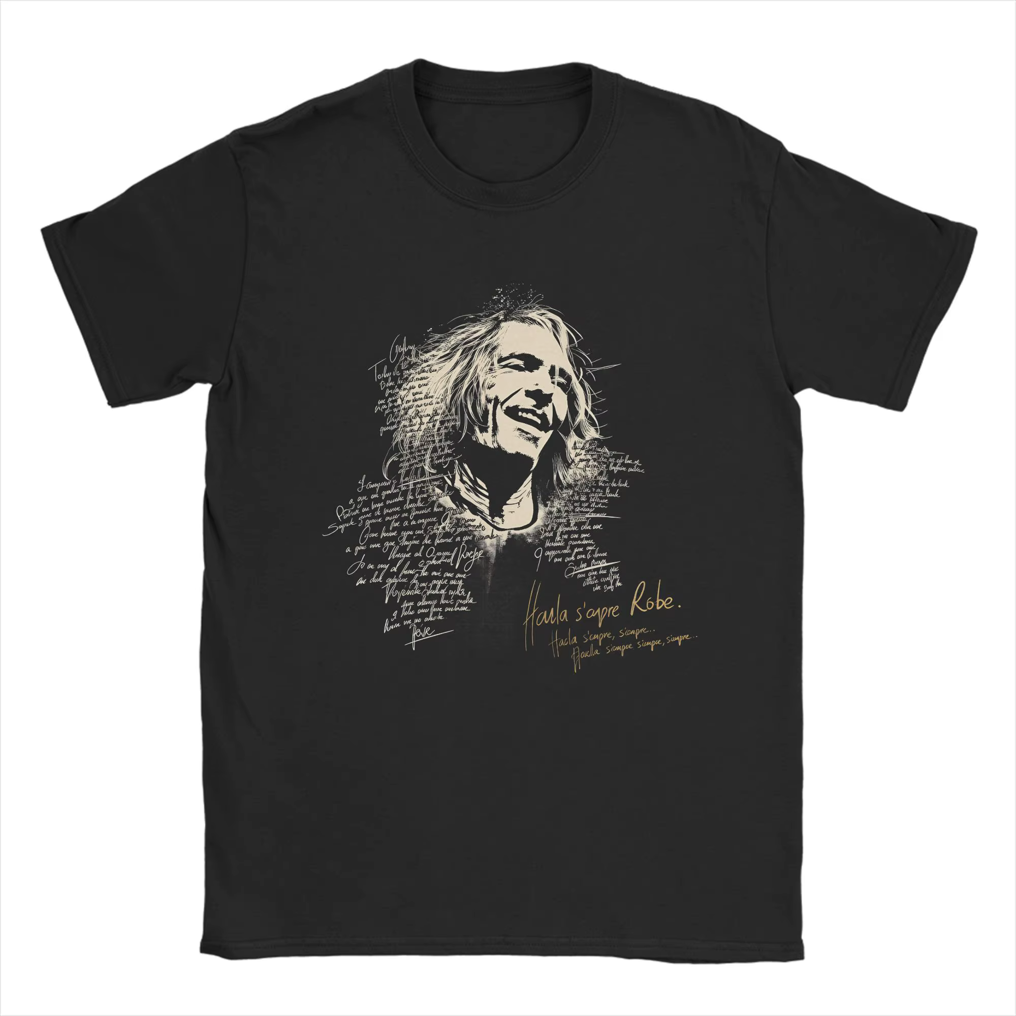 T-shirt décontracté d'été pour homme, 100 % coton, imprimé esthétique, manches courtes