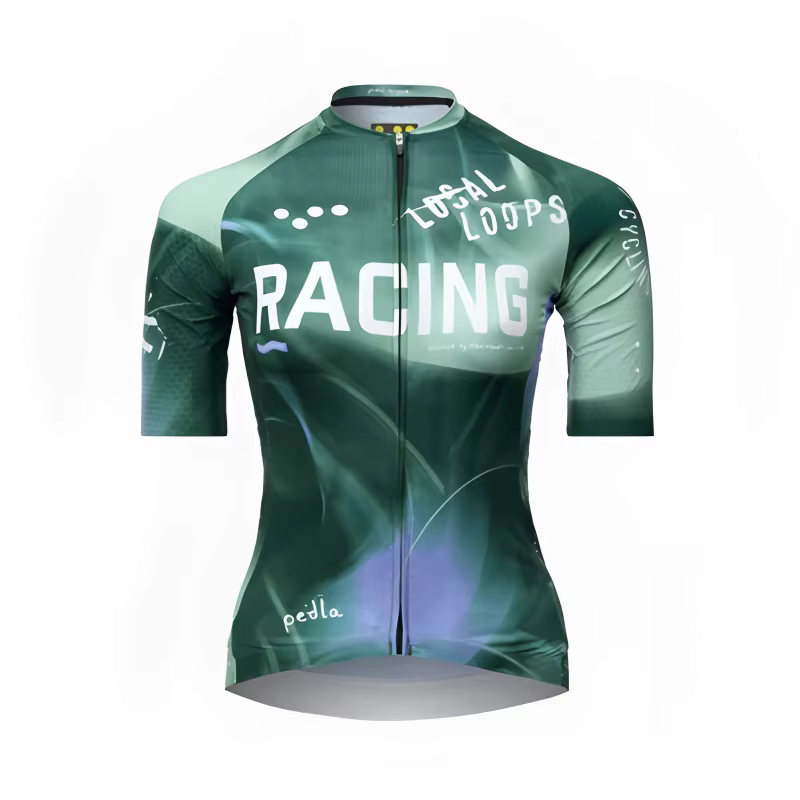 Maillot de cyclisme classique à manches courtes pour femmes, maillot d'équipe personnalisé, respiran