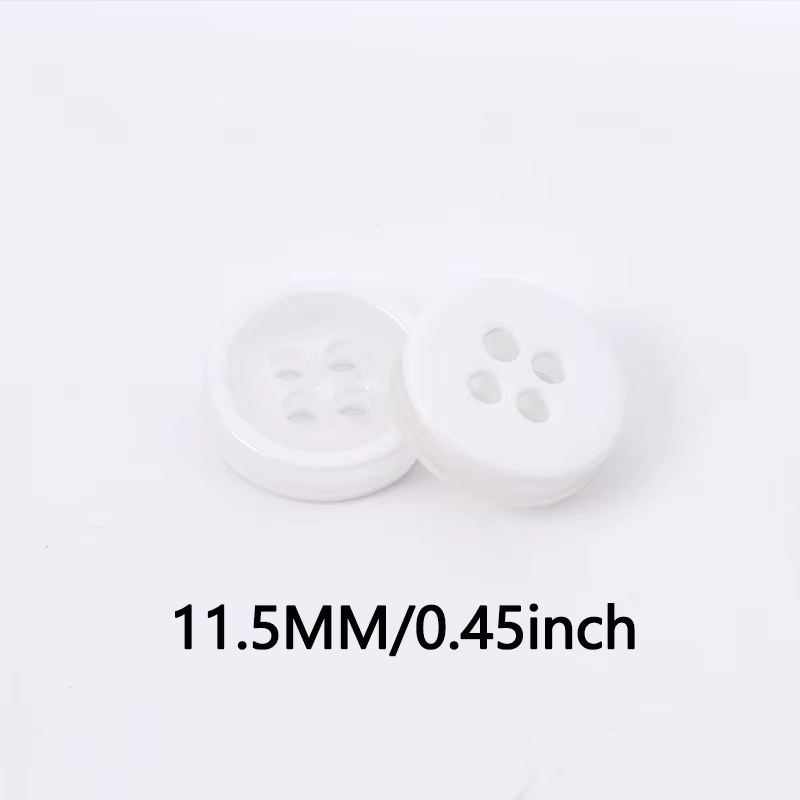 Boutons de chemise ronds à 4 trous de 11mm, pour vêtements pour enfants et bébés, vêtements mignons,