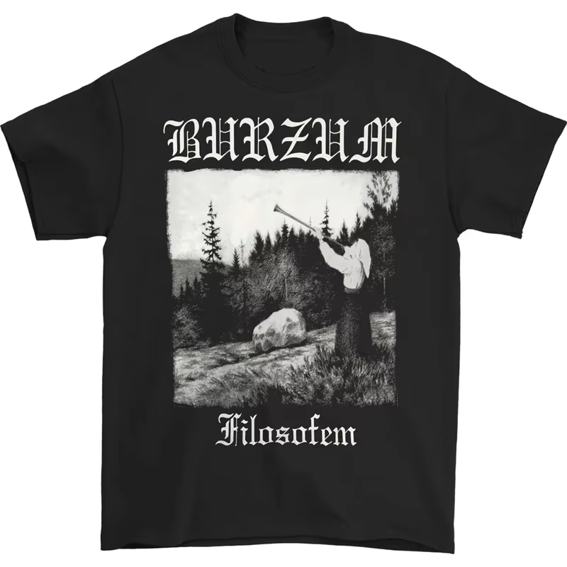 T-shirt décontracté et confortable à manches courtes pour hommes et femmes, groupe de black metal no