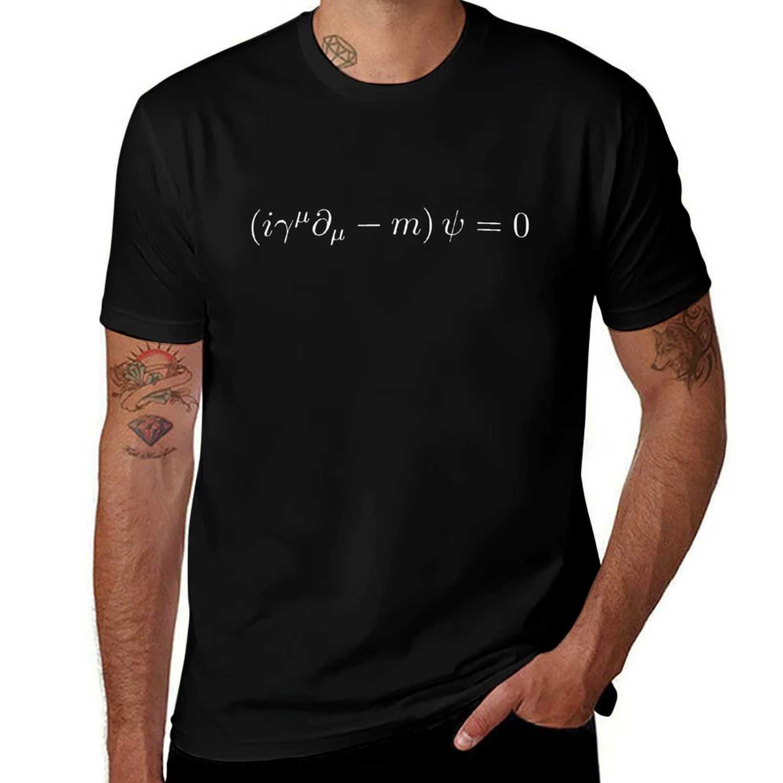 Dirac Equation - T-shirt blanc confortable pour homme