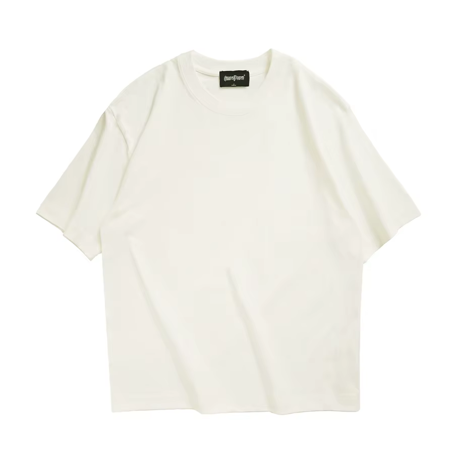 WAVLATII-T-shirt Respiré pour Homme et Femme, Streetwear Décontracté, Blanc, Noir, Basique, Été, Y-f
