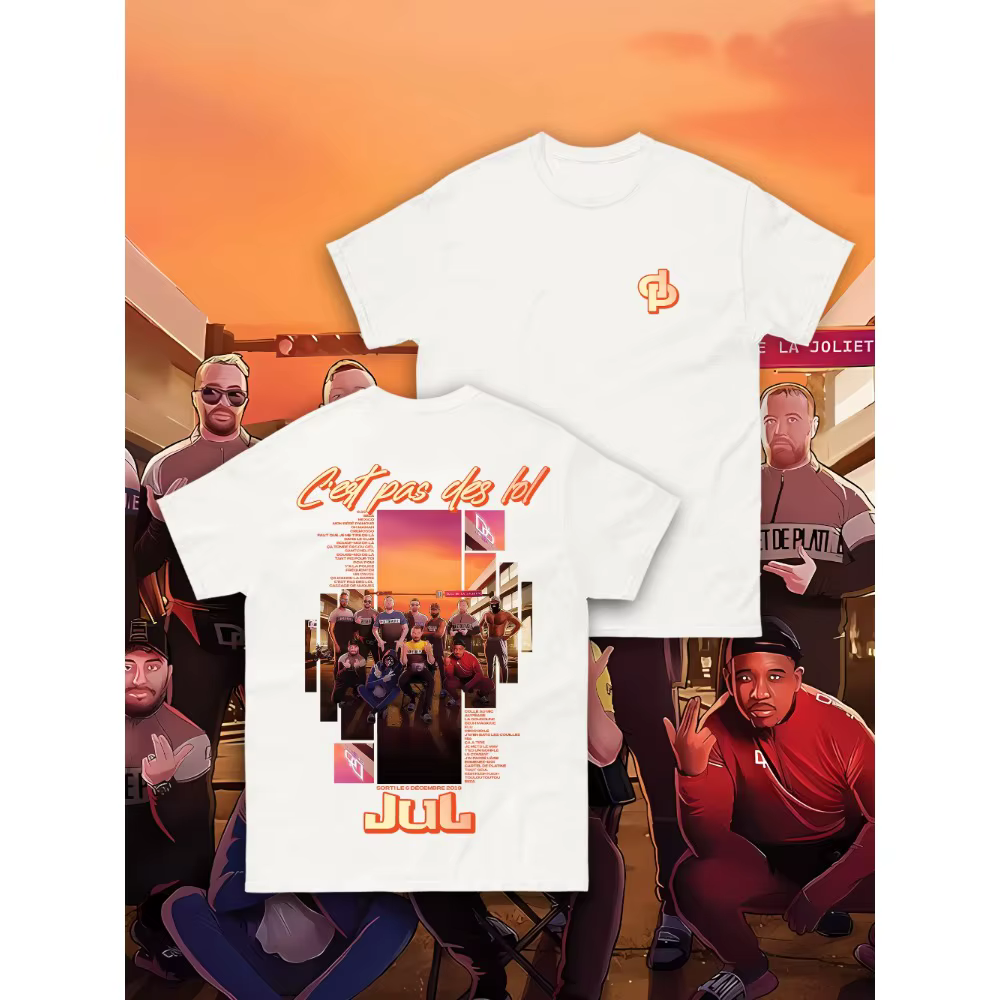 T-shirt en coton vêtements d'été France rappeur Jul rien hommes femmes manches courtes surdimensionn