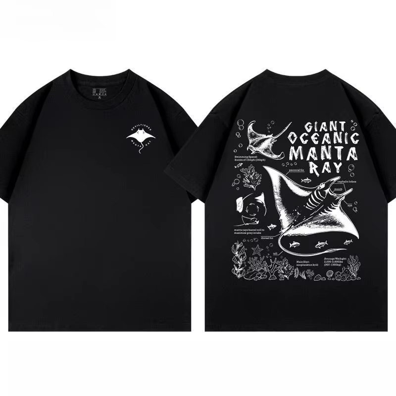 2026 nouveau Manta Ray diable poisson Aquarium populaire Science biologie hommes et femmes à manches