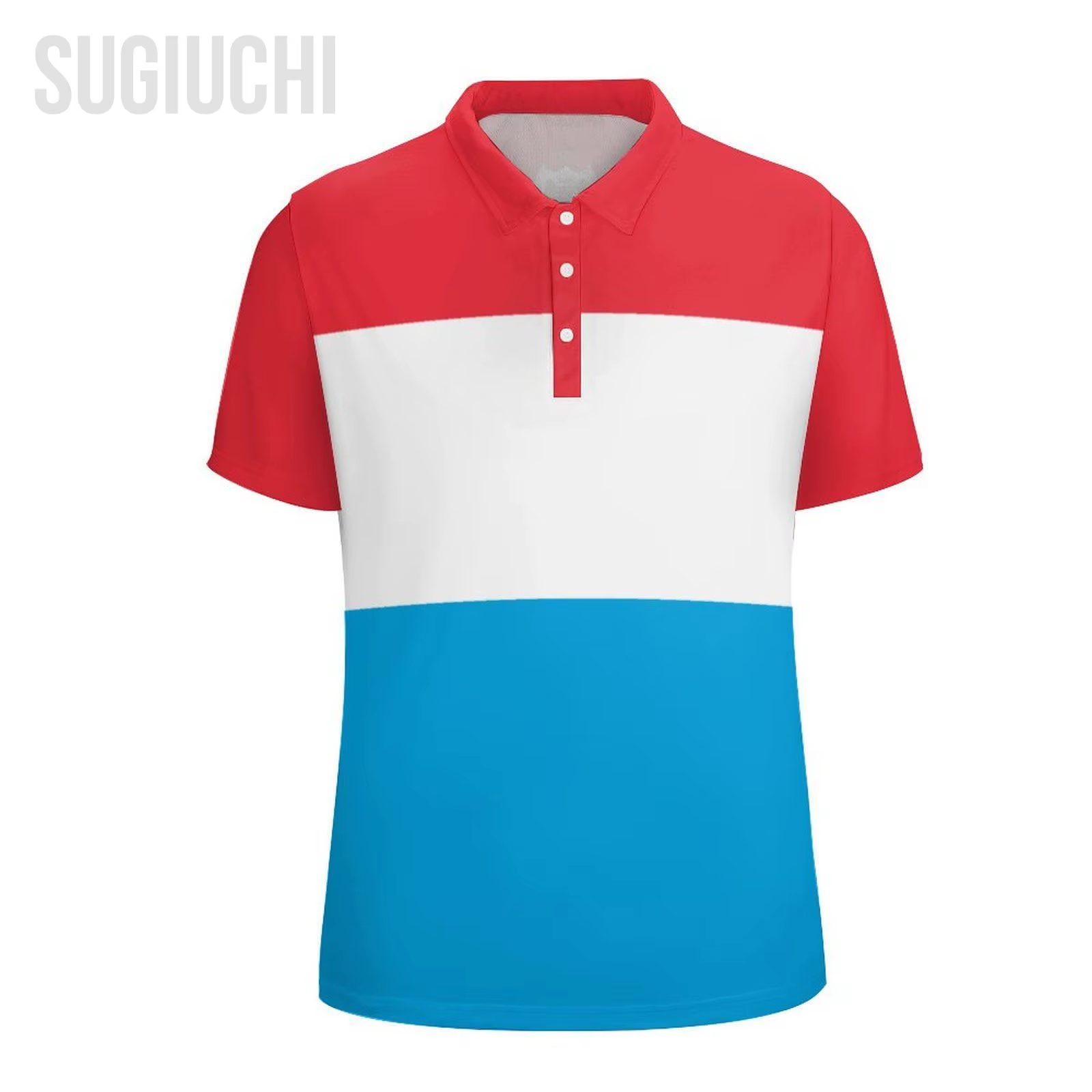 Polo unisexe avec drapeau du Luxembourg imprimé en 3D, vêtements de mode pour homme, survêtements à 