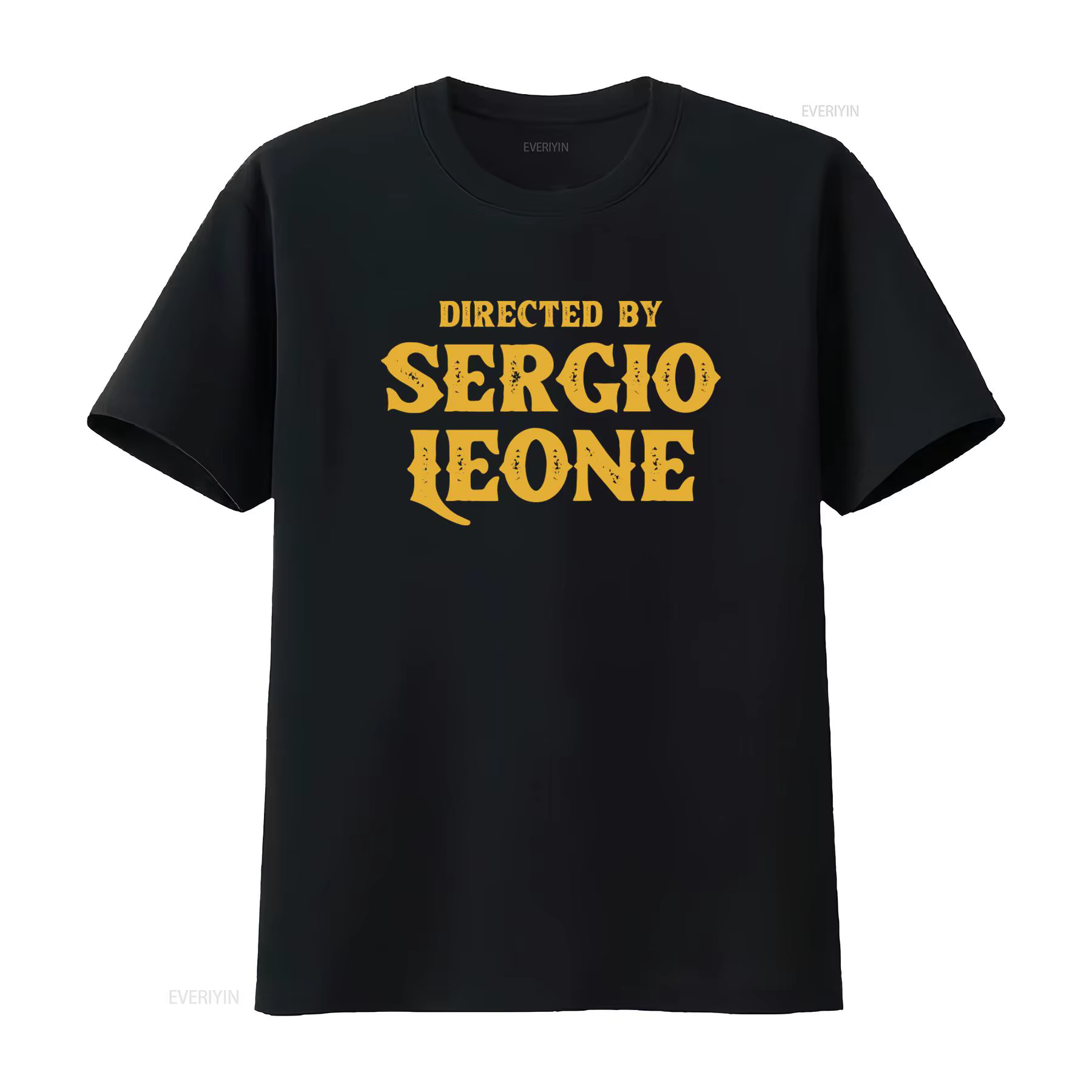T-shirt de style vintage « Dirigé par Sergio Leone » pour hommes et femmes, imprimé unique inspiré d