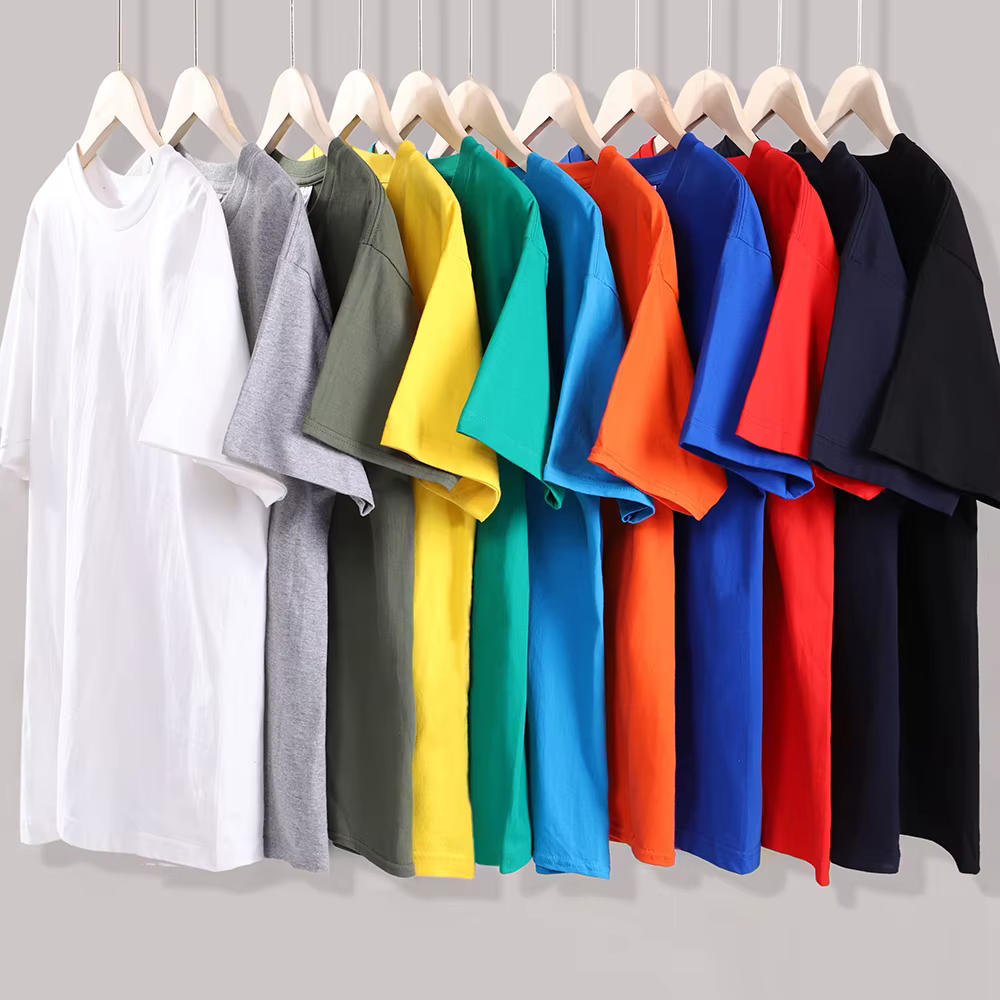 14 couleurs couleur bonbon 100% coton T-Shirts hommes femmes surdimensionné manches courtes décontra