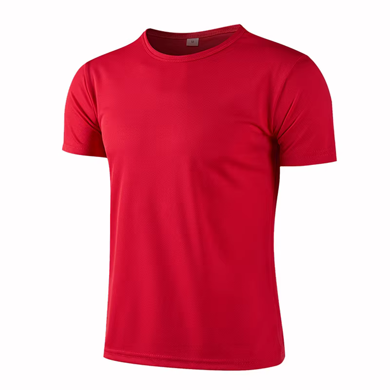 T-shirt à manches courtes à séchage rapide pour hommes et femmes, t-shirt à col rond pour la course 