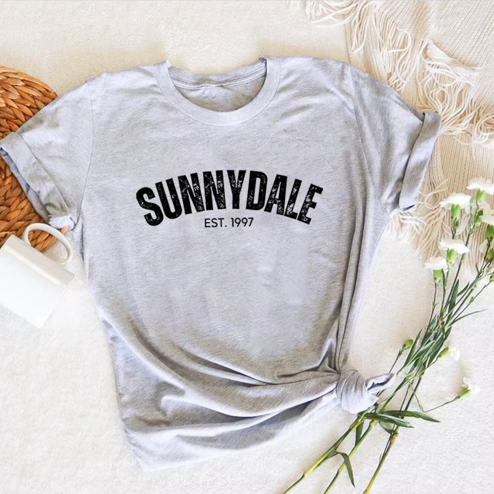 T-shirt à manches courtes unisexe The Vampire Slayer, Économie graphiques Sunnydale, T-shirt de l'ém