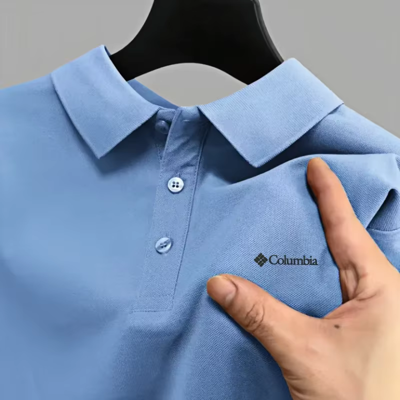 Polo homme à manches courtes, haut de gamme, brodé, nouvelle collection été 2026, couleur unie, conf