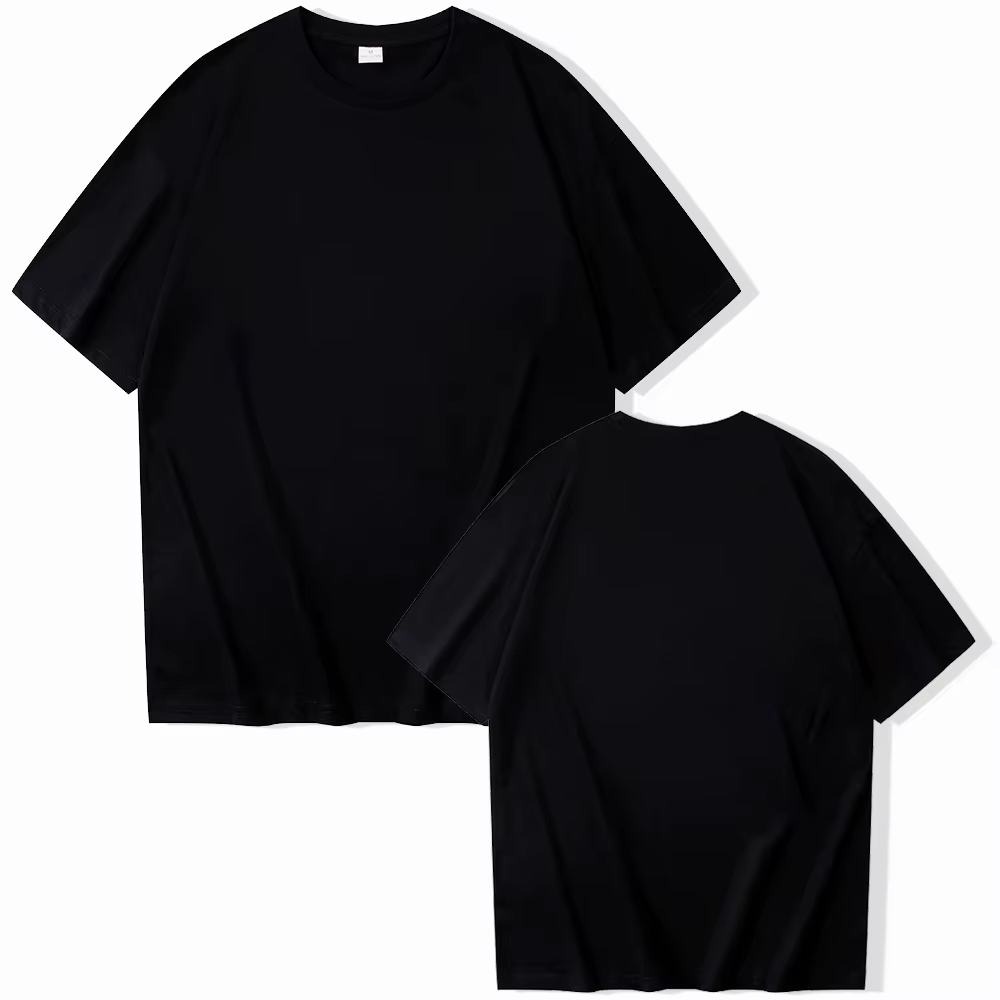 T-shirt de style classique, T-shirt oversize élégant, Blouse haut de gamme, Haut en coton à col rond