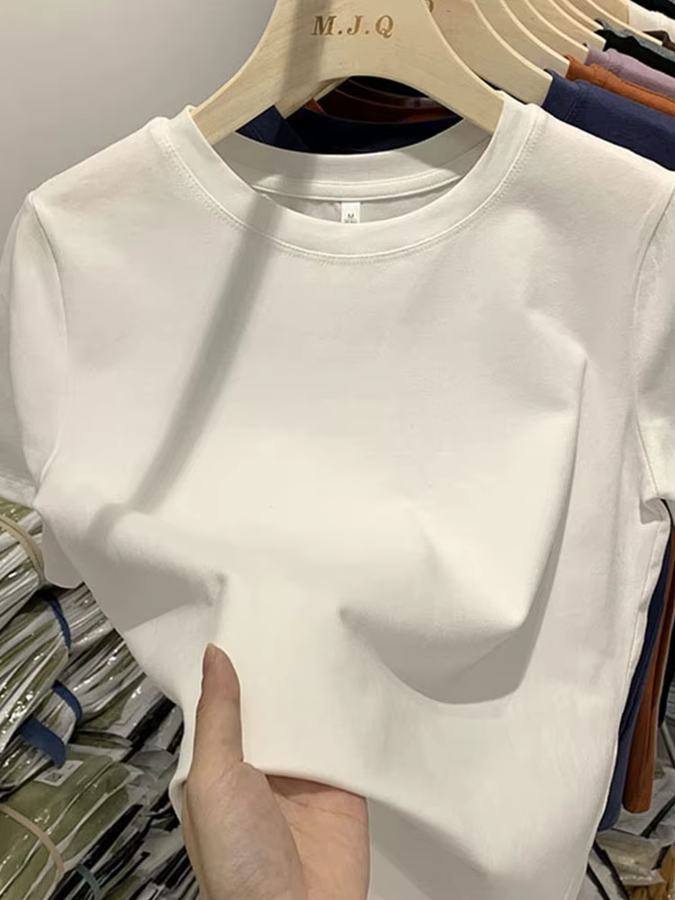 Femmes T-Shirt filles T-Shirt femme vêtements hauts coton T-Shirt femme à manches courtes printemps