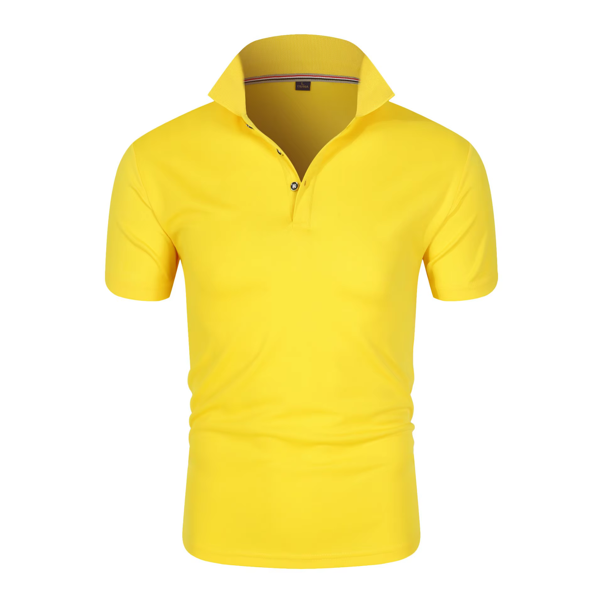 Polo de couleur unie pour hommes, t-shirt à manches courtes avec boutons, revers léger, Streetwear, 