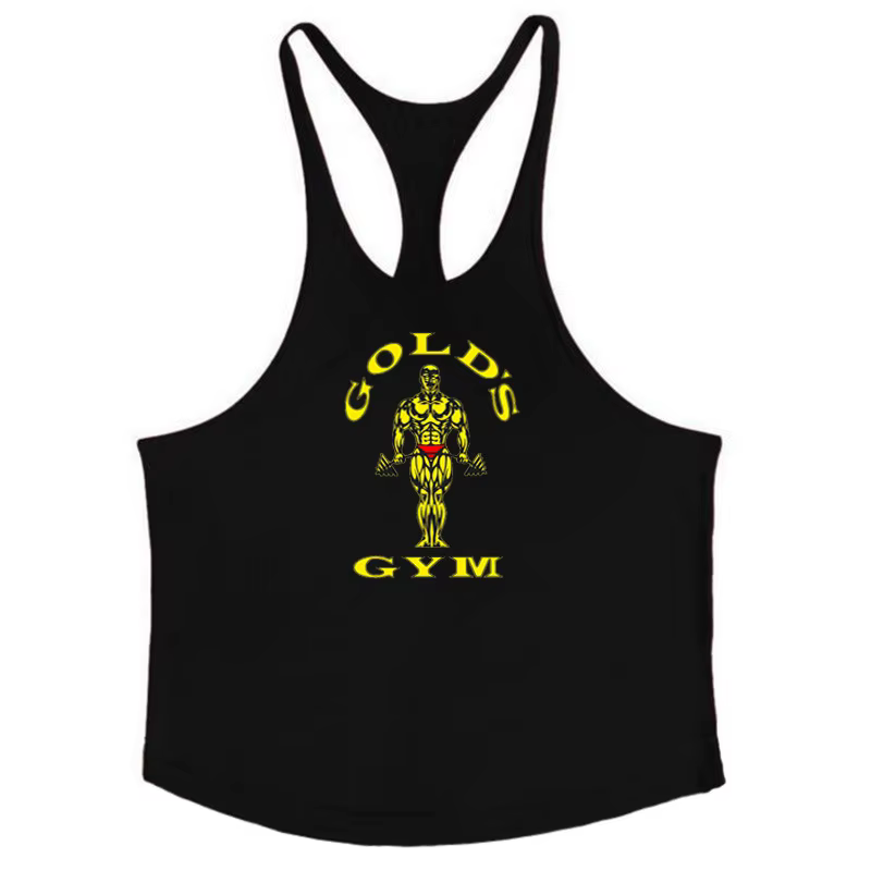 Débardeur d'entraînement coupe musculaire pour hommes, gilet d'entraînement transfrontalier, chemise
