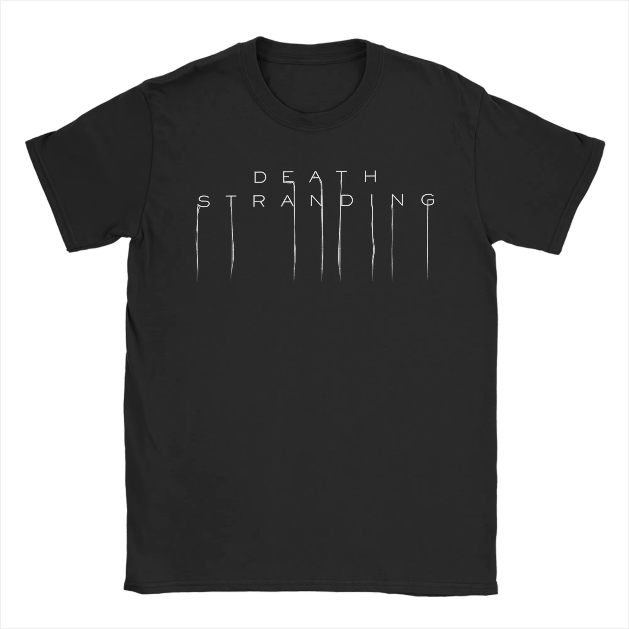 T-shirt avec Logo Death Stranding pour hommes, 100% coton, nouveauté, col rond, vêtements à manches 