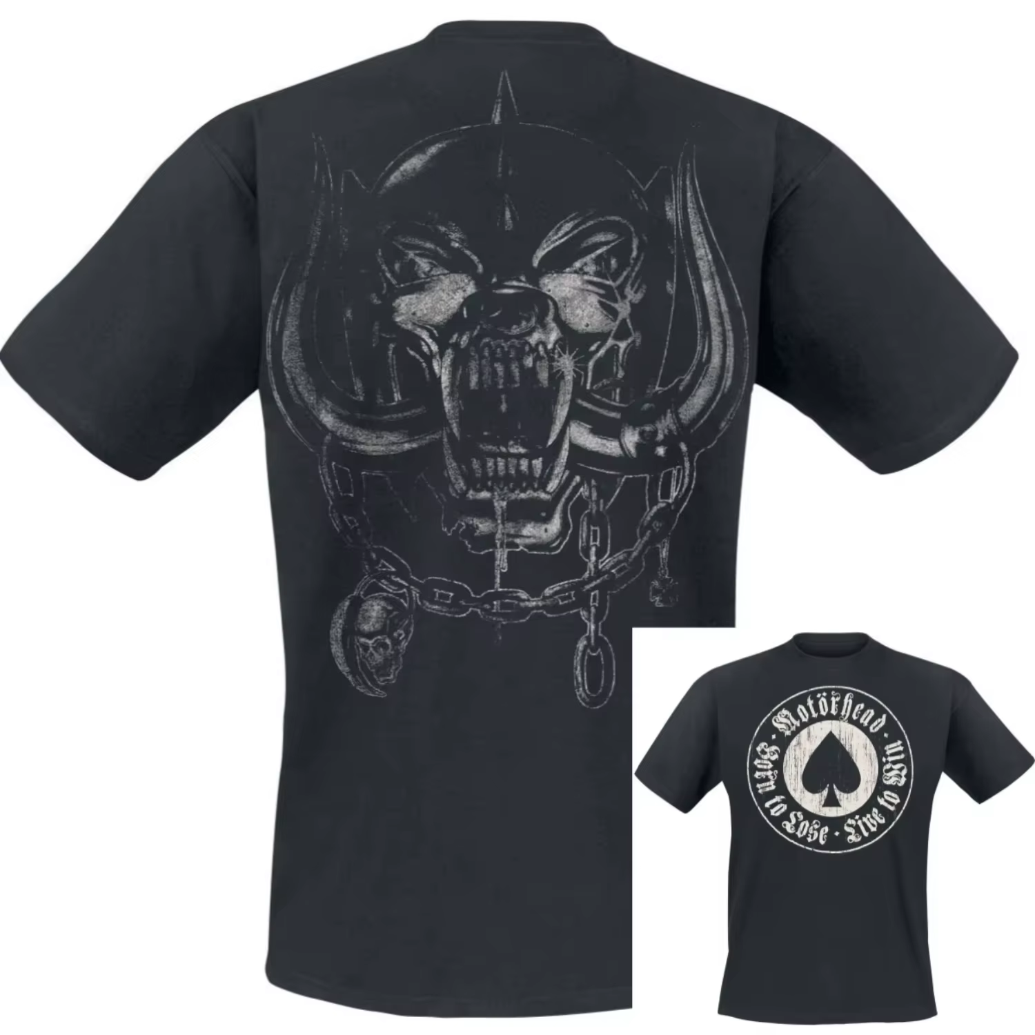 T-shirt Ace of Spades Motörhead pour hommes et femmes, t-shirt graphique vintage de groupe de rock m