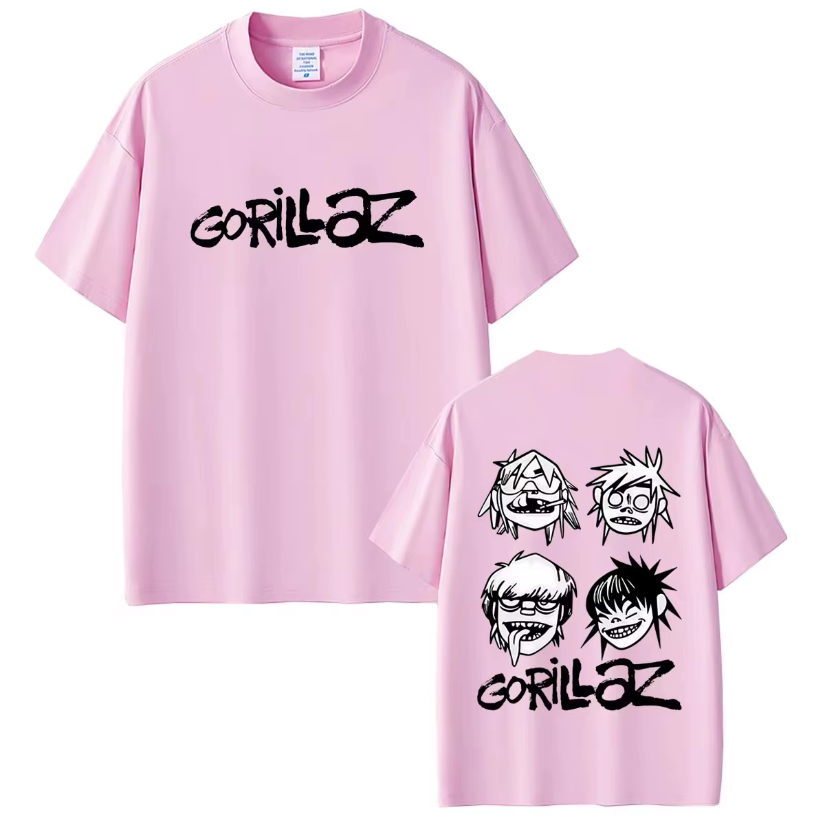 T-shirt de la groupe de rock Gorillaz, vêtements pour hommes et femmes, mode Hip Hop, Streetwear uni