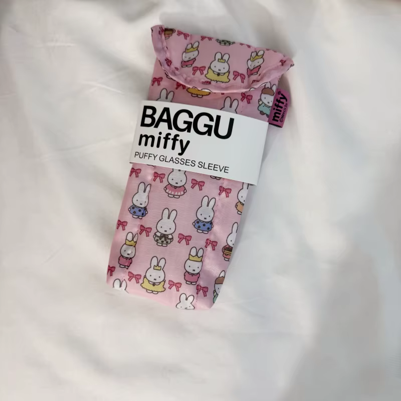 Kawaii Miffy lunettes sac de rangement mignon lapin lunettes de soleil dessin animé lunettes de sole