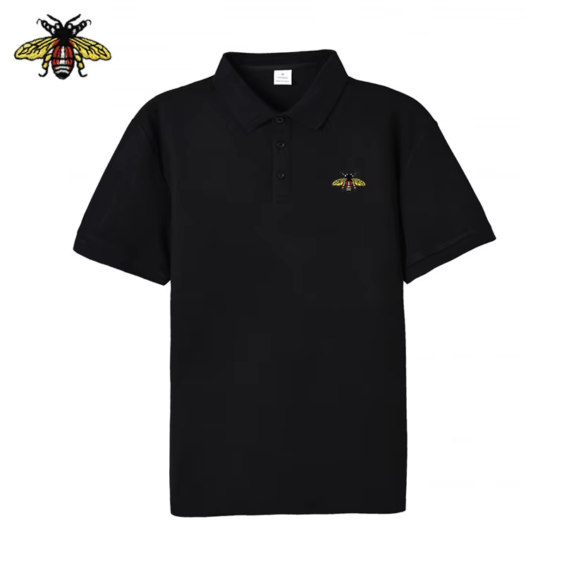 Polo brodé abeille pour homme EUR – Nouveau produit de haute qualité – Polo de tennis, de golf, T-sh
