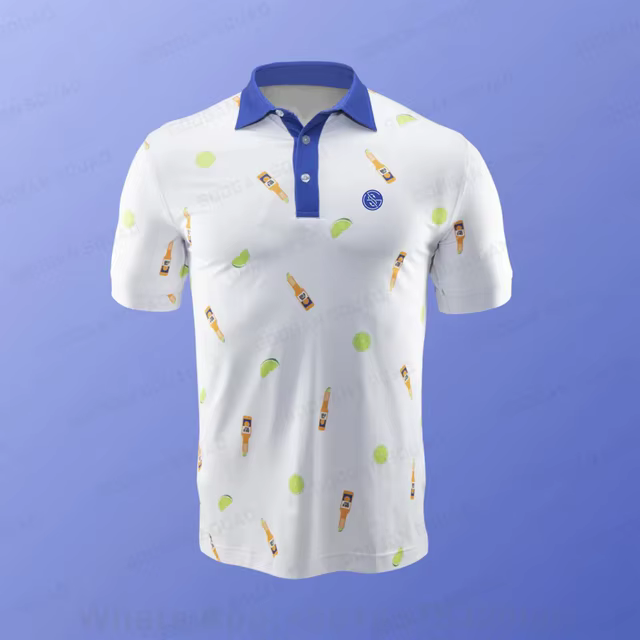 Polo à manches courtes pour hommes, décontracté, classique, avec boutons à revers, respirant, Tennis