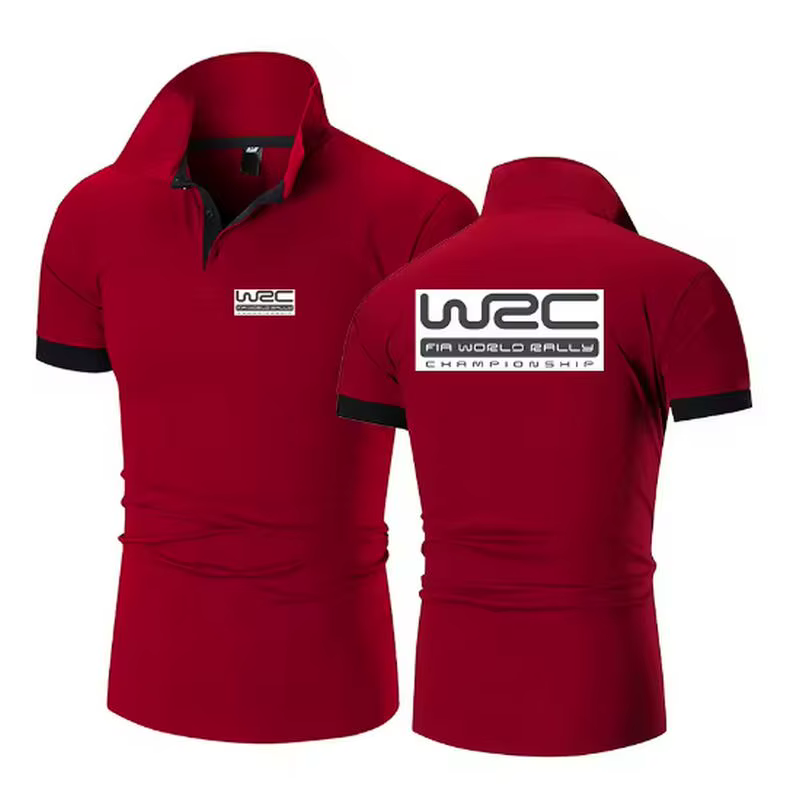 Championnat du monde des rallyes WRC nouvelle mode Polo hommes décontracté col rabattu chemise à man