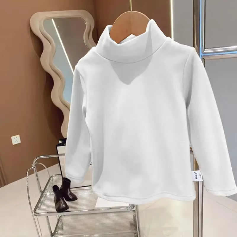 T-shirt thermique à manches longues pour enfants, sous-vêtement d'hiver chaud pour bébés garçons et 