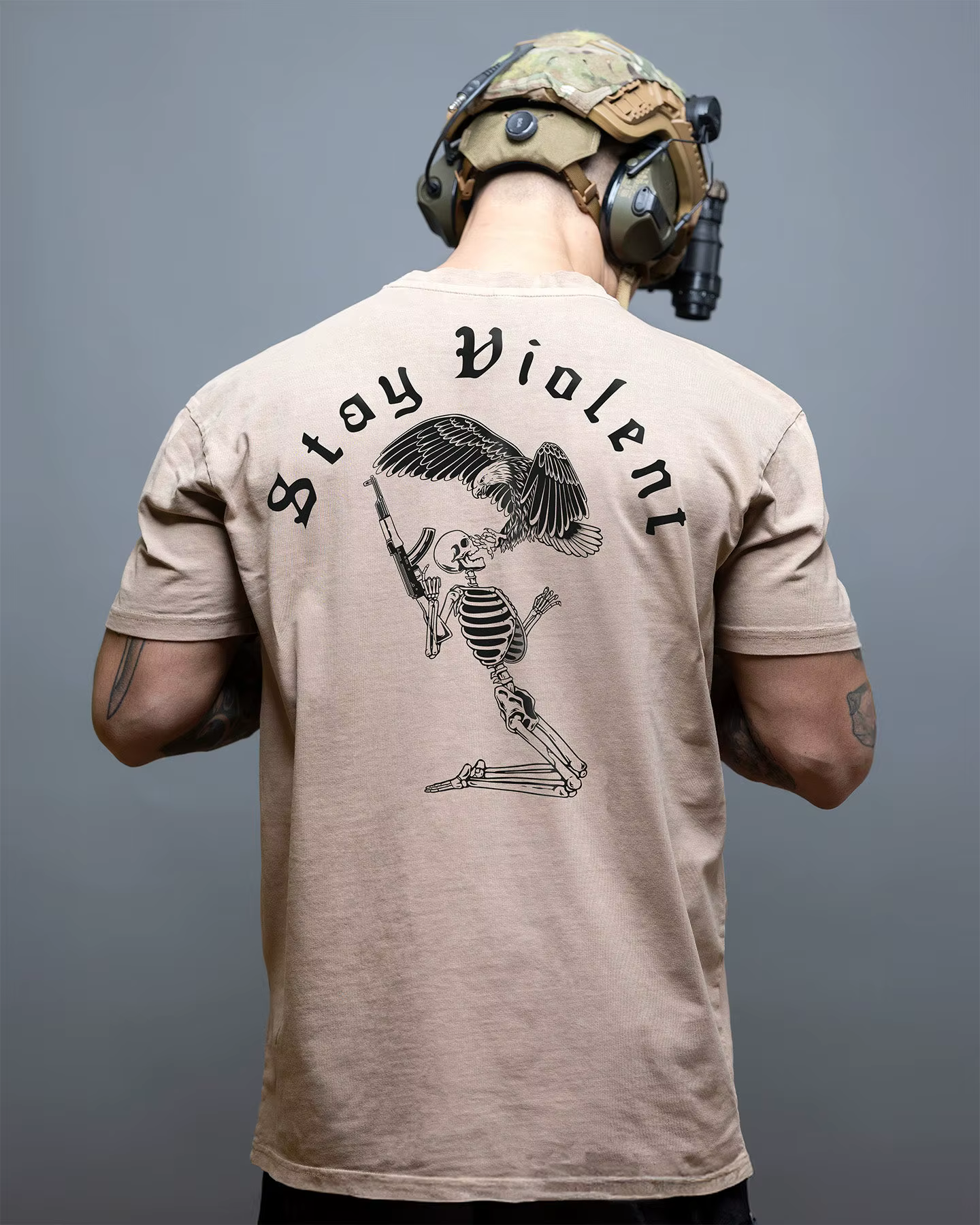 T-shirt respirant 2026 Stay Violent - Idéal pour le sport, en pur coton