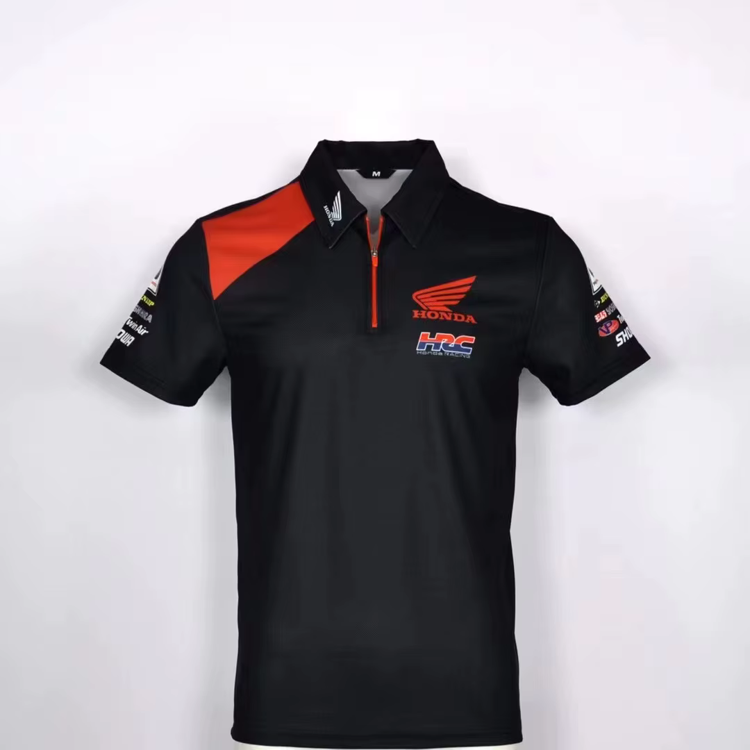 Nouveau Honda Racing Team moto T-shirt DH vtt hors route Polo été hommes femmes séchage rapide respi