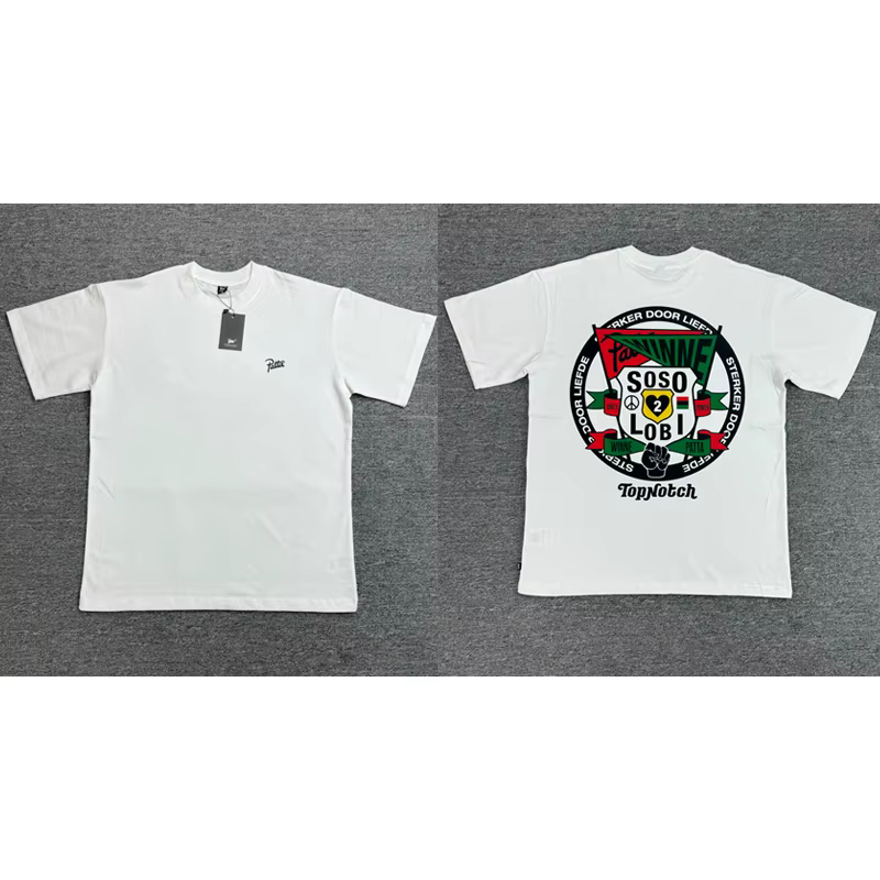 T-shirt Patta tendance, style streetwear, décontracté, PATTA, manches courtes, tee-shirt pour homme 
