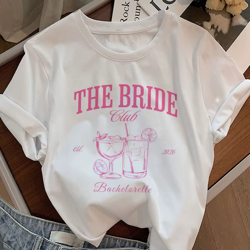 T-shirt The Bride Club pour femmes, T-shirt Bach Club pour enterrement de vie de jeune fille, T-shir