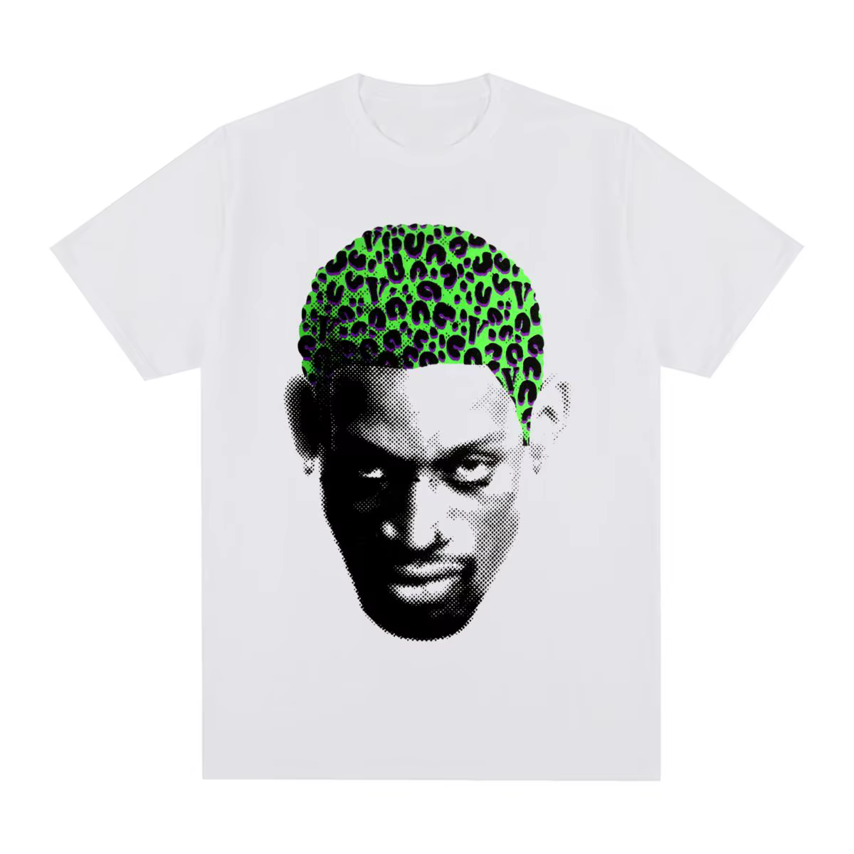 T-shirt Denhéritage Rodman pour hommes et femmes, streetwear hip-hop, rétro, en coton, vintage, nouv