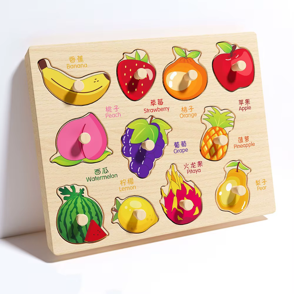 Jouets cognitifs en bois pour bébés, lettres de l'alphabet, véhicules, puzzles 3D, aides pédagogique