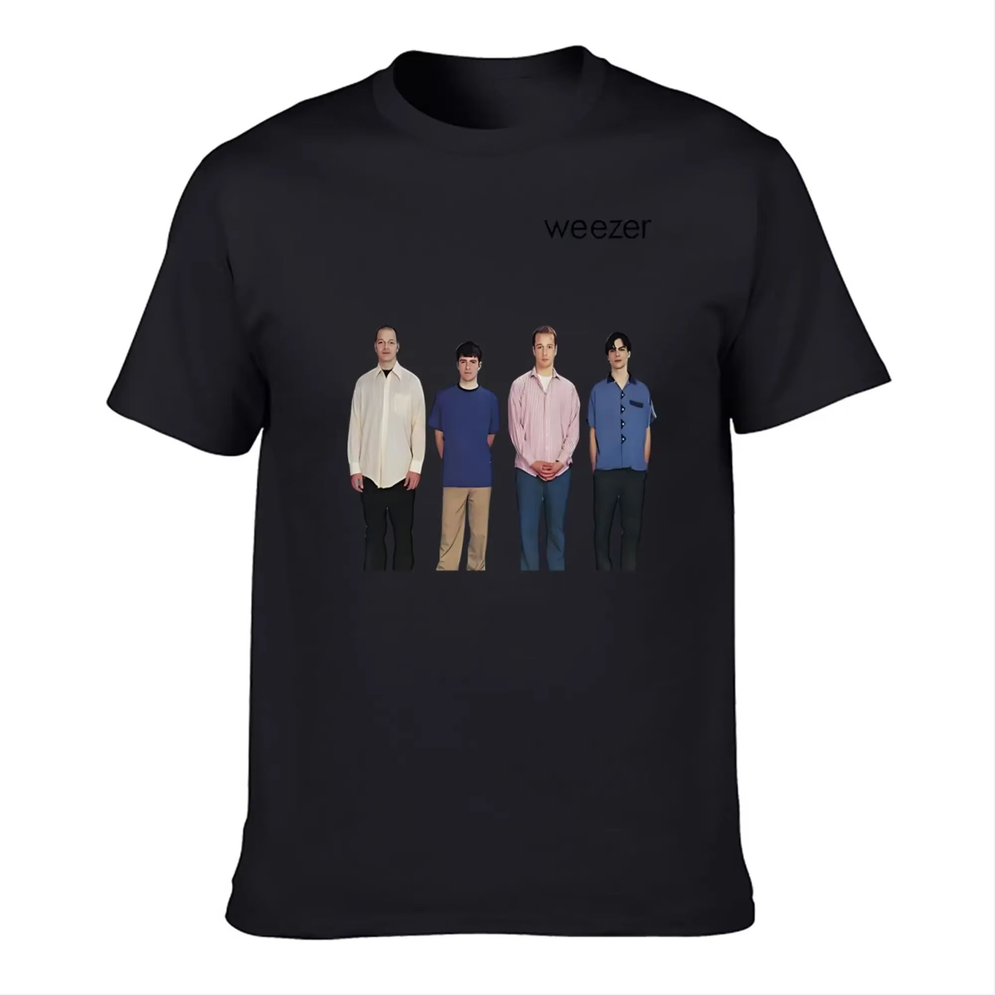 Weezer 1994 album bande impression T-shirt hommes été hip-hop rue décontracté ample T-shirt surdimen