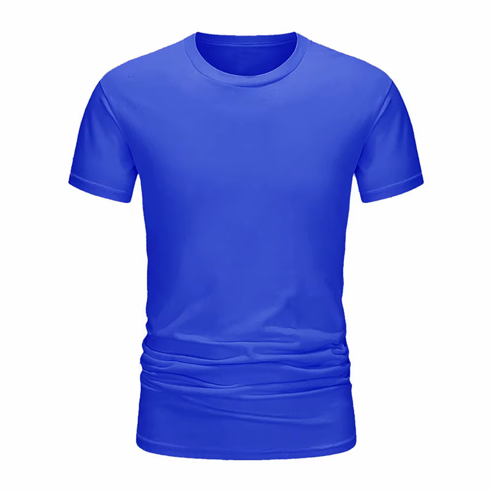 T-shirt d'été en coton pour hommes, Slim, noir, manches courtes, confortable, décontracté, col rond,