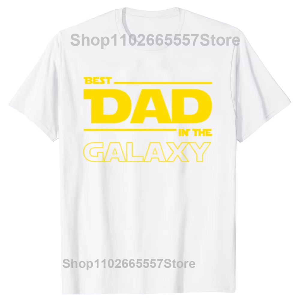 Meilleur papa dans la galaxie T-Shirt drôle fête des pères présent cadeaux d'anniversaire pour papa 
