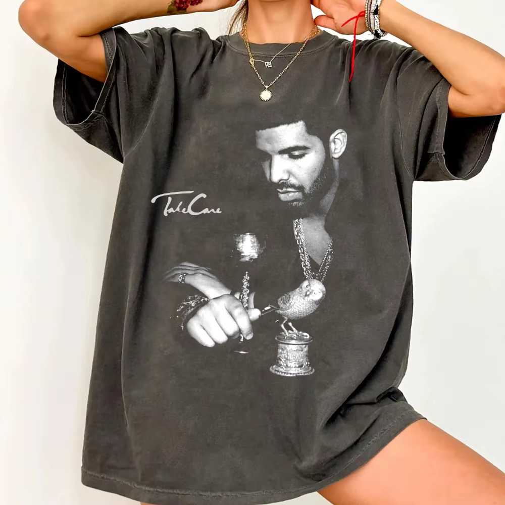 T-shirt Drake de Comfort Colors |   T-shirt rare à imprimé graphique hip-hop 100% coton, unisexe, ha
