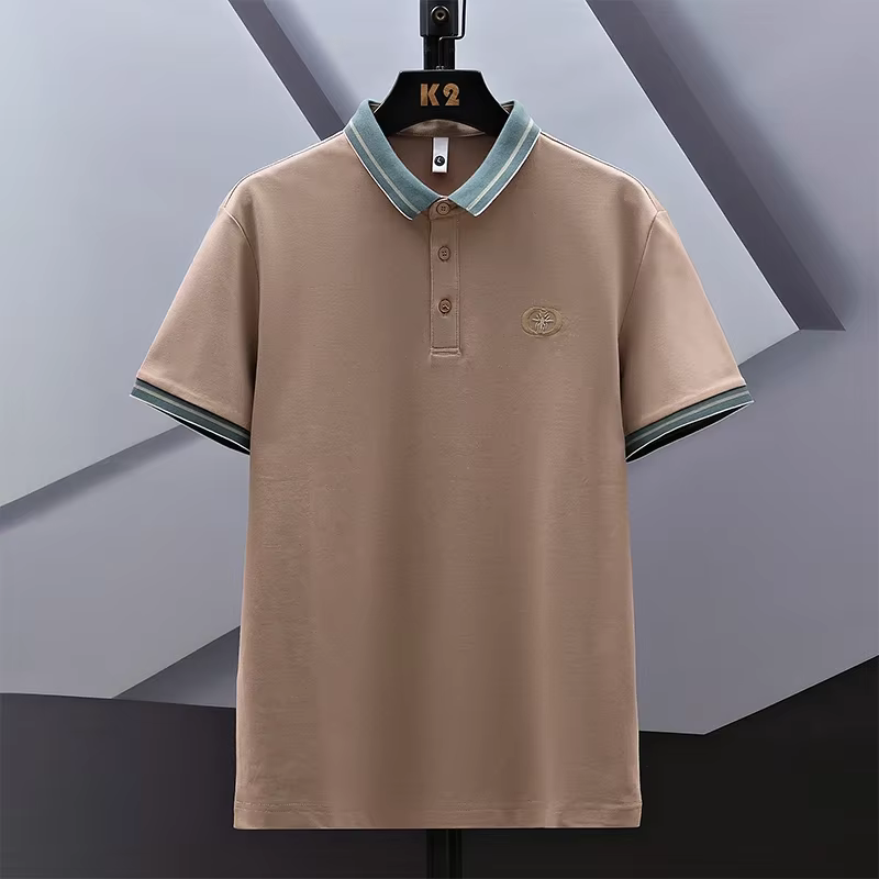 Polos pour hommes, grande taille, hauts amples, 50-140kg, 6XL, 7XL, 8XL, T-shirt printemps-été, 100%