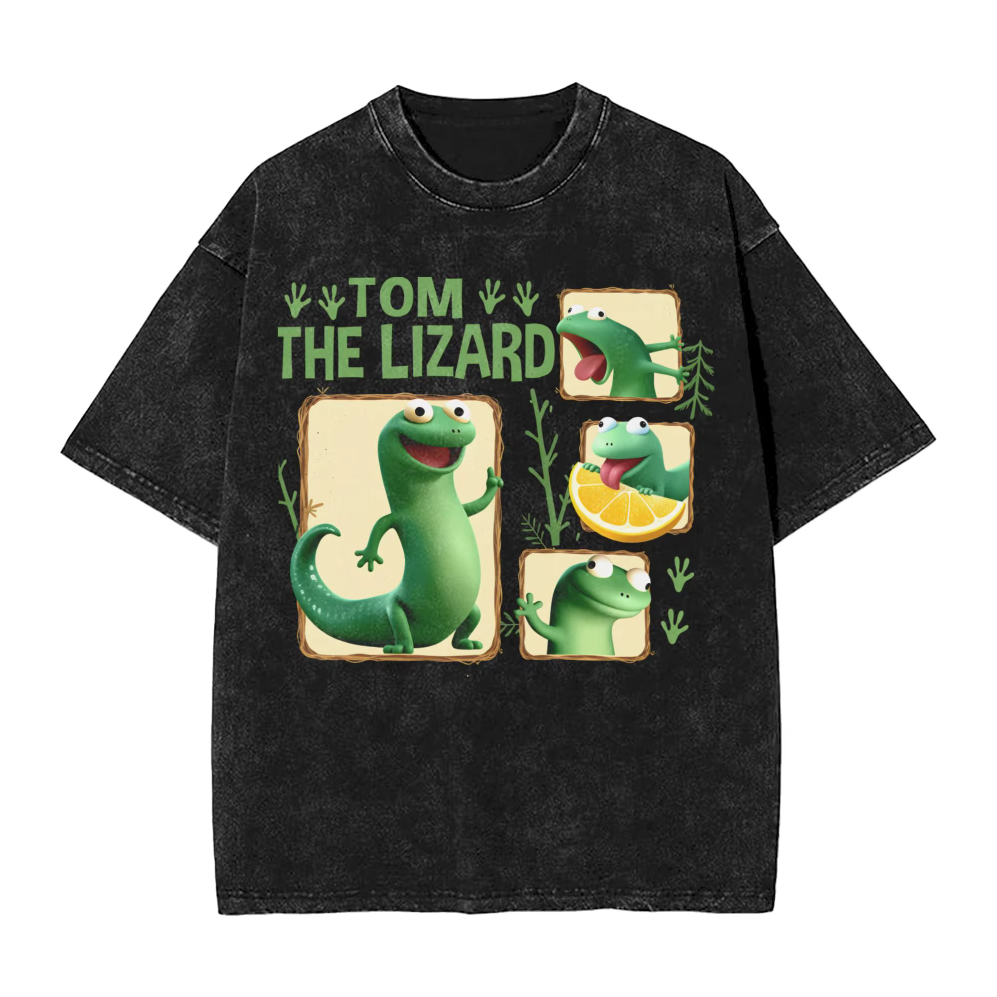 T-shirt Tom The Lizard pour hommes, 100% coton, nouveauté, col rond, manches courtes, vêtements orig