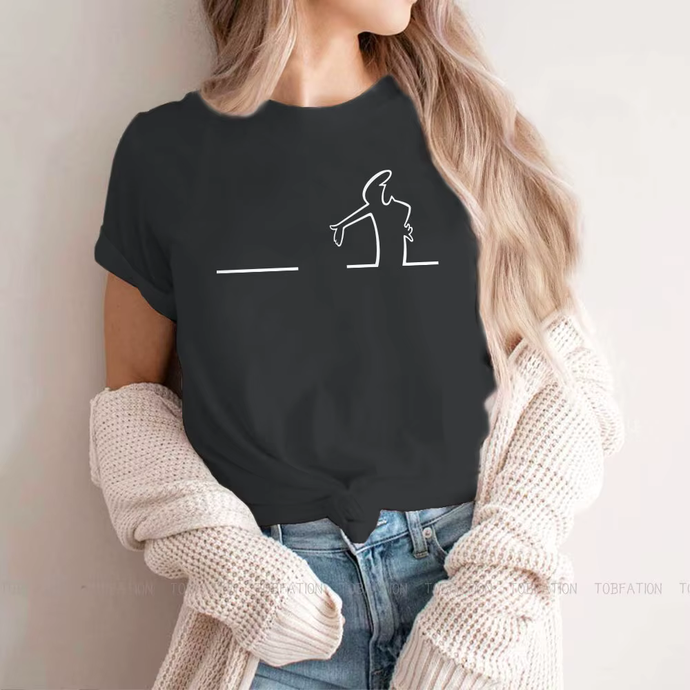 T-shirt gauche pour femmes La Linea t-shirts Style dame t-shirt 4XL imprimé doux en vrac