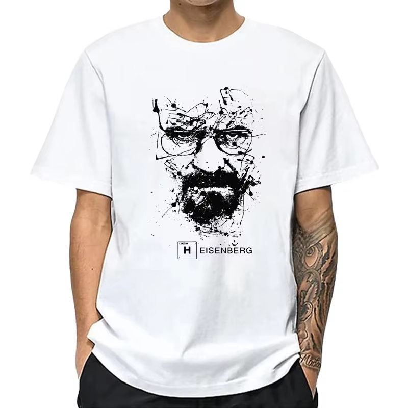 Hommes mode haut décontracté qualité 100% coton Breaking Bad t-shirts hommes Heisenberg Camisetas Ho