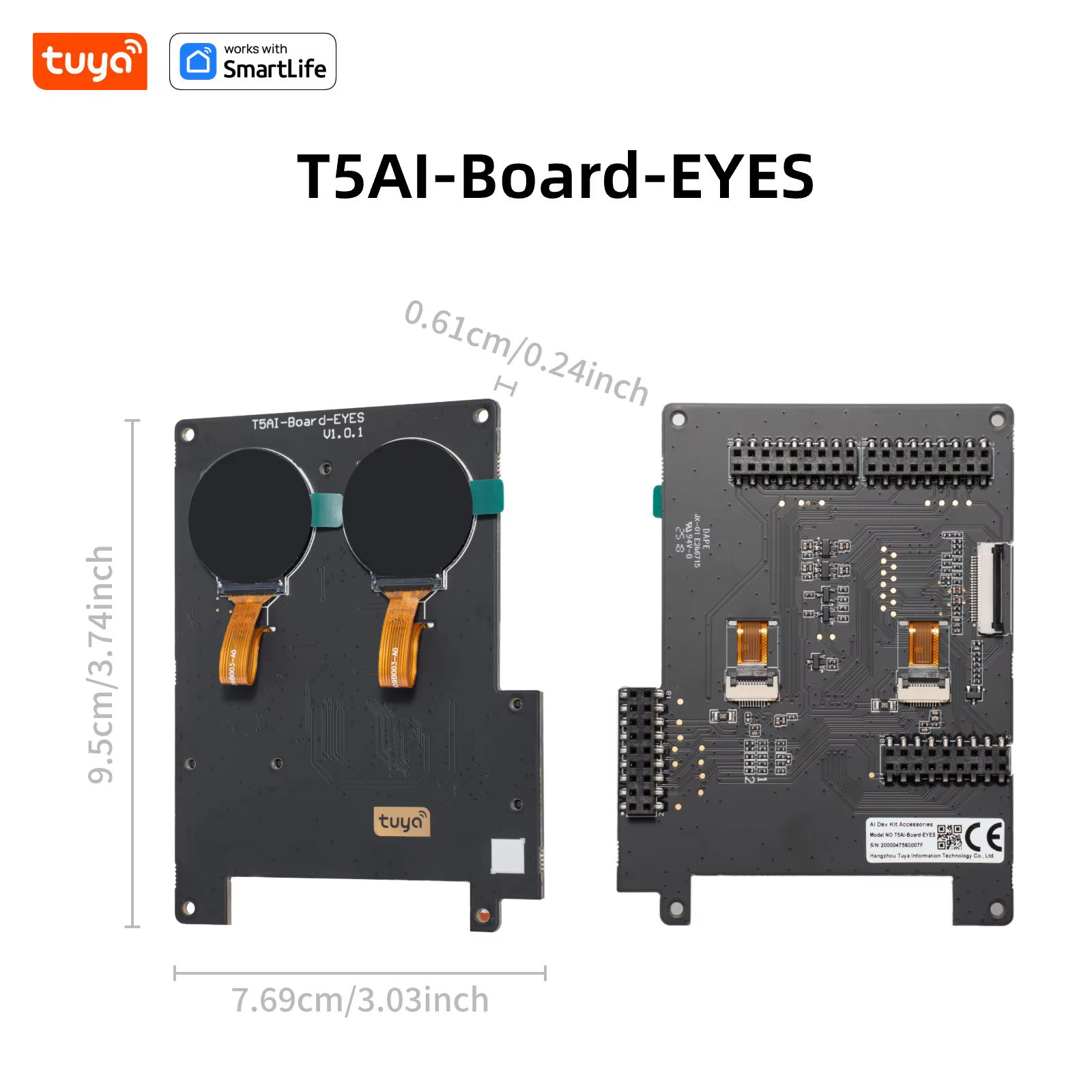 Carte de développement Tuya T5AI |   Kit de fabrication de jouets AI |   Voix/écran/double mode |   