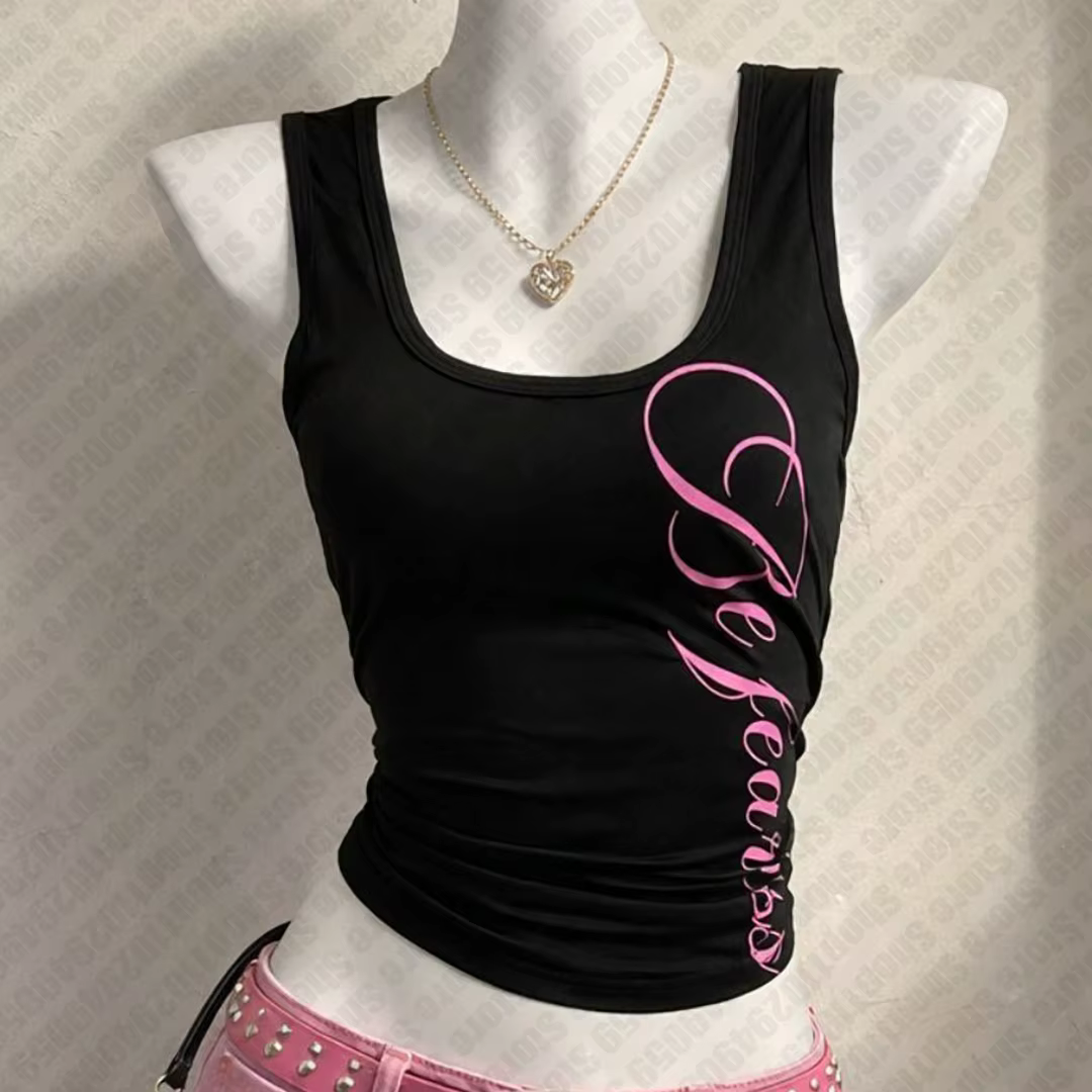 Hauts Esthétiques Vintage pour Femmes, Corset Y2K, Débardeurs et Caracos, Vêtements Grunge d'Été, Cr