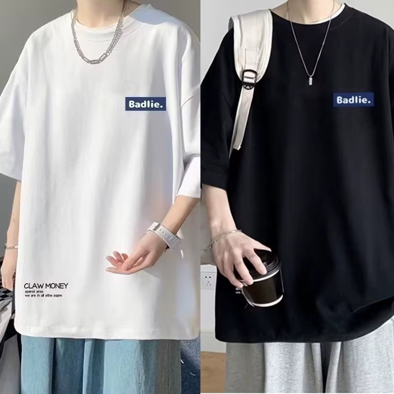 【Taille 8XL】 T-shirt décontracté pour hommes et adolescents, T-shirt américain Vintage avec lettres 