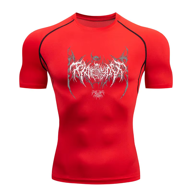 T-shirt de compression Y2K pour homme, fitness, gym, sport, course à pied, Rashguard, séchage rapide
