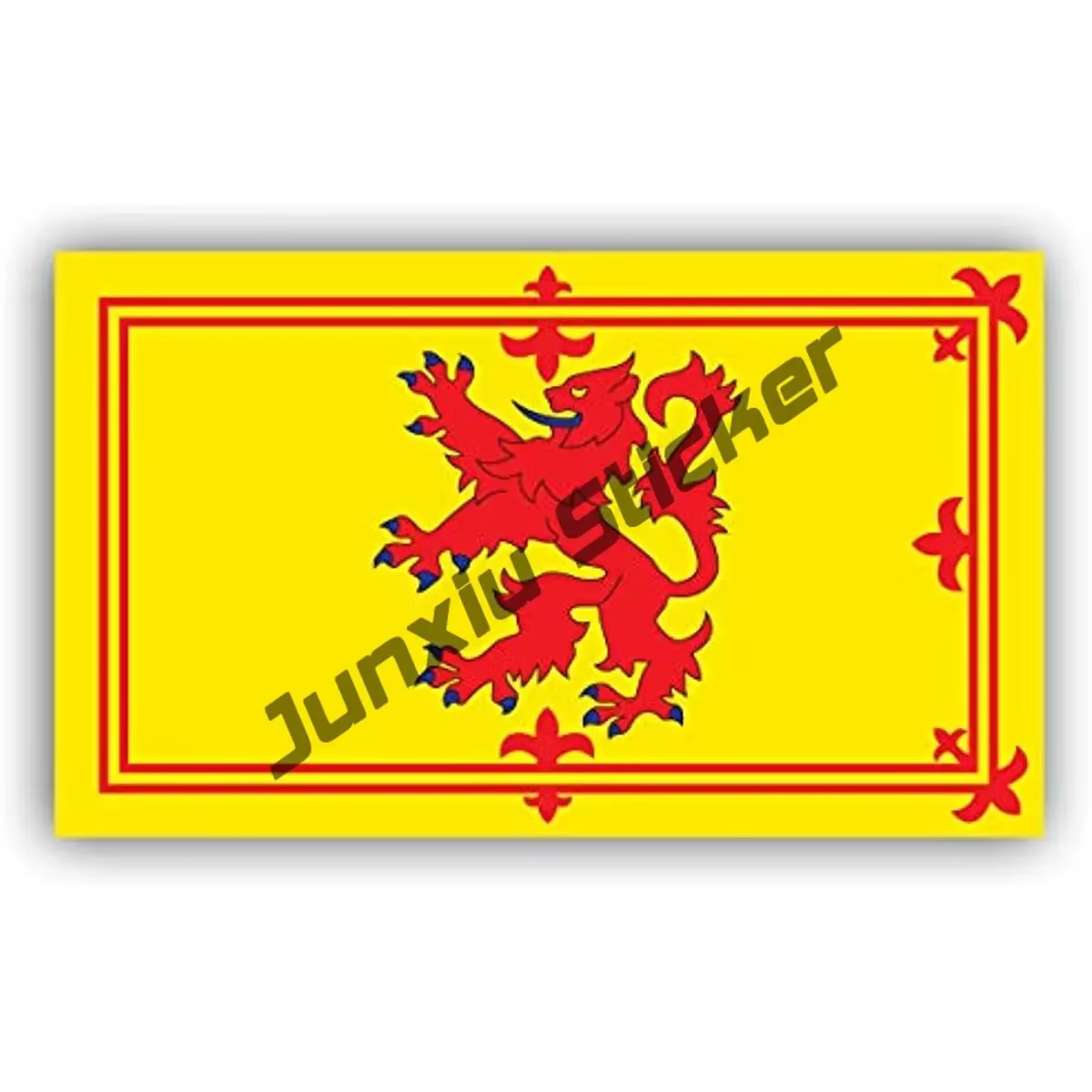 Jects Feel Sticker Made with Durable Waterproof Materials Creativity SCOTLAND Rouge discuter Shield 