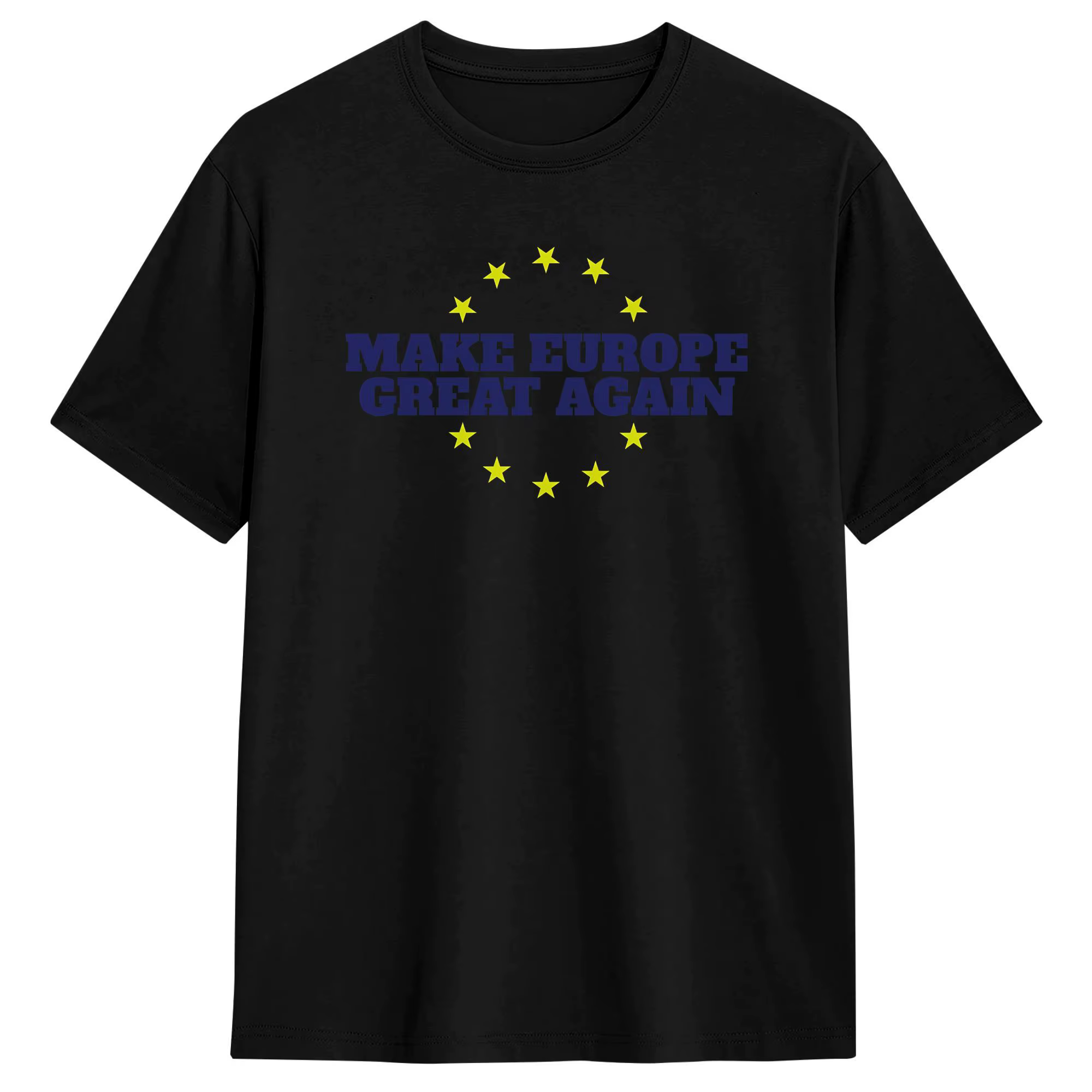 T-Shirt pour hommes, en coton, à la mode, à manches courtes, col rond, imprimé graphique, Make Europ